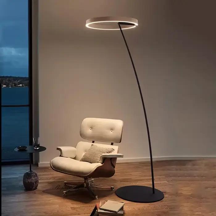 Lampadaire de pêche design nordique LED salon lampadaire pour Villa chambre hôtel décor intérieur Simple Art grand lampadaire