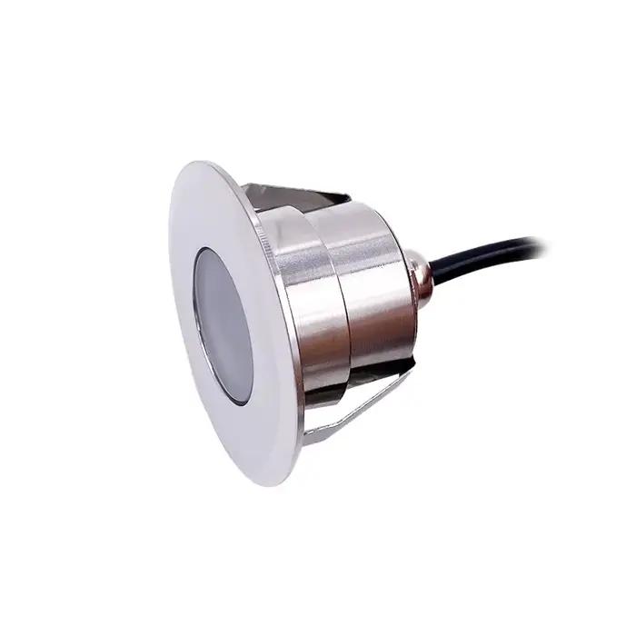 Led étanche 2W 3W lumière souterraine terrasse Spot DC12V 24V Rgb décoration de jardin Dimmable inté