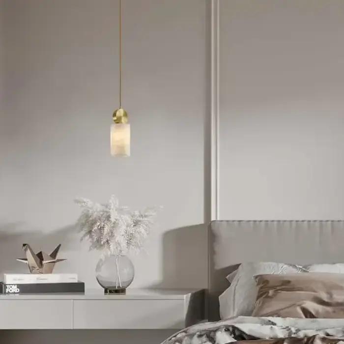 Lustre LED moderne en laiton 2025, design en marbre et cuivre, chambre à coucher ronde et carrée, salon, salle à manger, éclairage intérieur d'hôtel