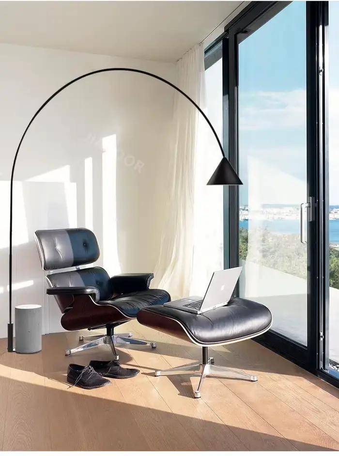 Lampadaire LED en marbre moderne, luminaire décoratif d'intérieur, idéal pour un canapé, une pêche ou une chambre à coucher, une chambre à coucher ou une Villa