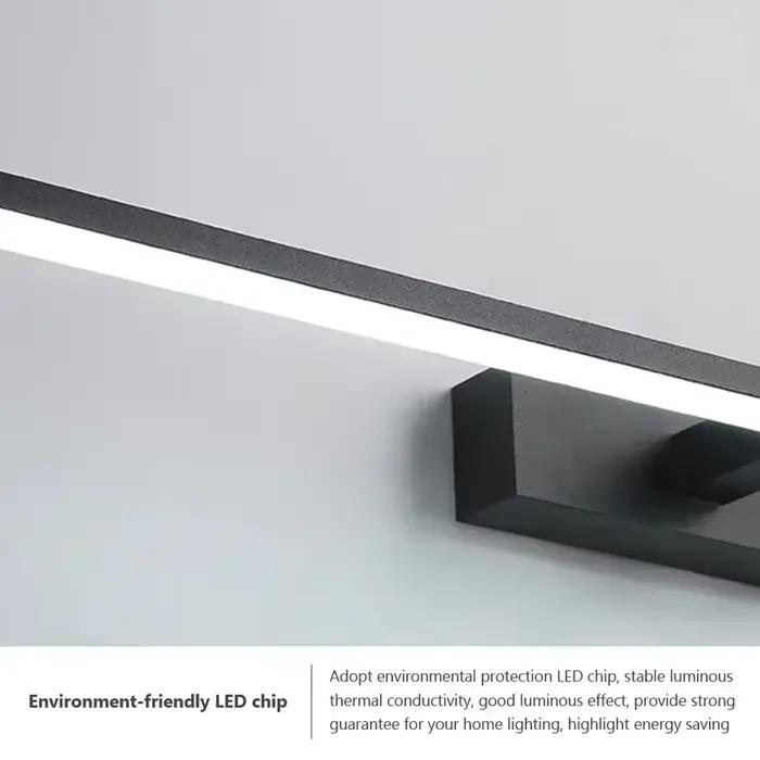 DINDALLED LED salle de bain miroir lumière, applique murale moderne pour vanité chambre, aluminium décoration de la maison ligne luminaire