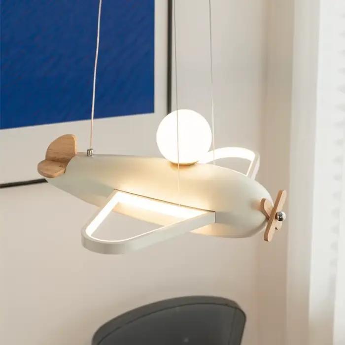 Plafonnier Led au Design d'avion nordique, variable, luminaire décoratif d'intérieur, idéal pour une chambre d'enfant ou une chambre d'enfant