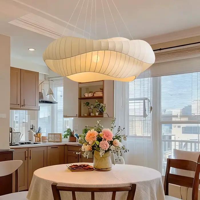 Lustre Led de Style médiéval français, décoration de la maison, chambres principales et d'amis, Restaurants, hôtels, luminaires en tissu