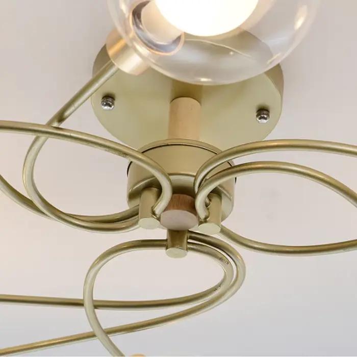 Lustre pour chambre et salon, design minimaliste moderne, éclairage créatif, lustre en cristal personnalisé pour restaurant