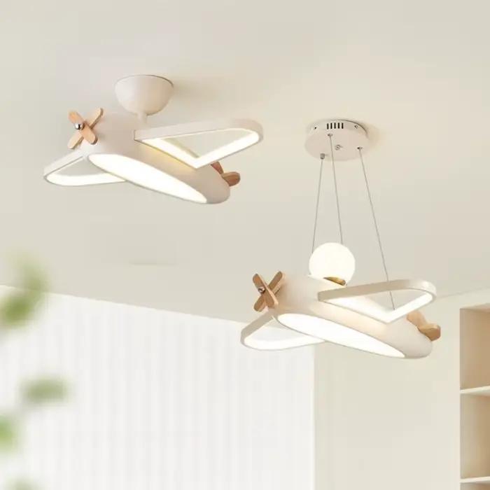 Plafonnier Led au Design d'avion nordique, variable, luminaire décoratif d'intérieur, idéal pour une chambre d'enfant ou une chambre d'enfant