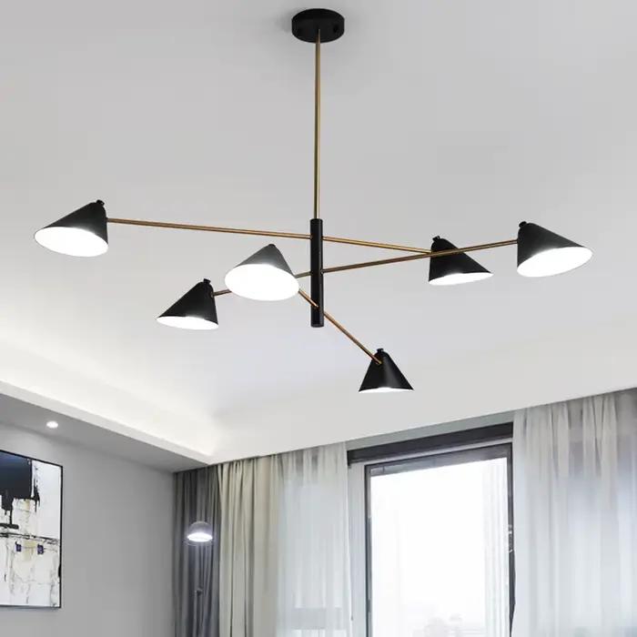 Luminaire suspendu nordique, design créatif et artistique, pour salon, lustre de designer moderne et minimaliste, lampe d'ambiance pour salle à manger