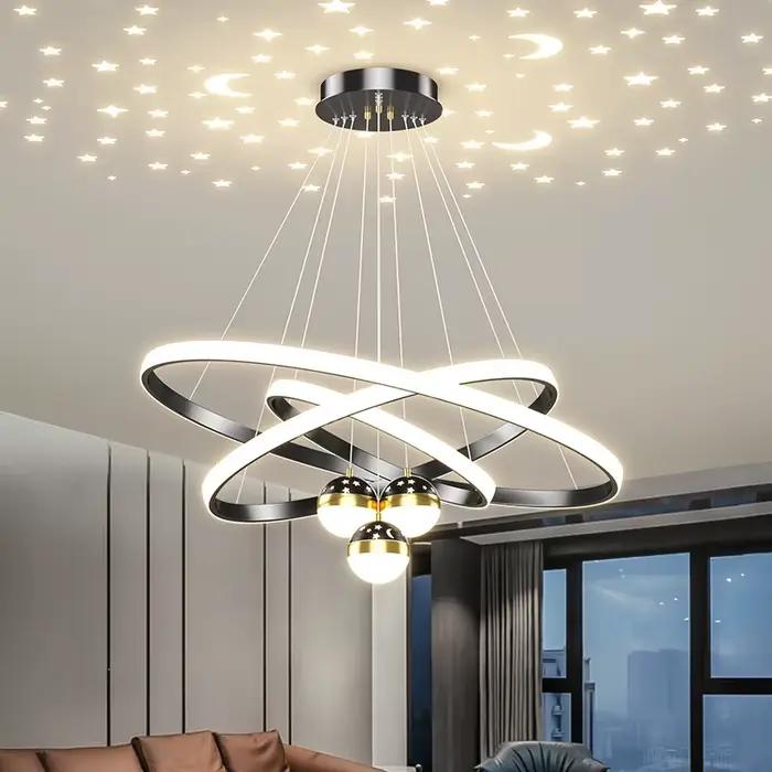Lustre de salon - Moderne, simple et élégant, lampe tendance, nouveau modèle pour salle à manger, lampe de chambre principale