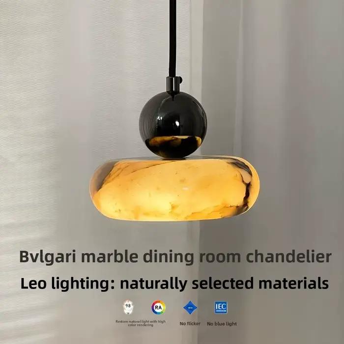 Lampe suspendue LED de style Mid-Century, décoration de salon, couloir, marbre, éclairage domestique, luminaires suspendus modernes nordiques, Lampen