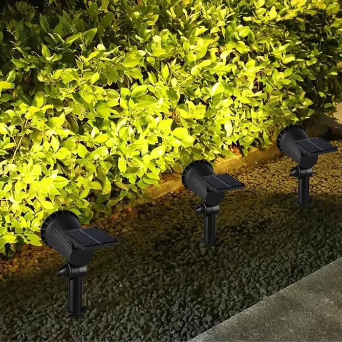 Projecteur solaire réglable pour jardin, lampe de paysage étanche IP65, décor de nuit de villa, lumière extérieure, 9 LED, 62 lumières
