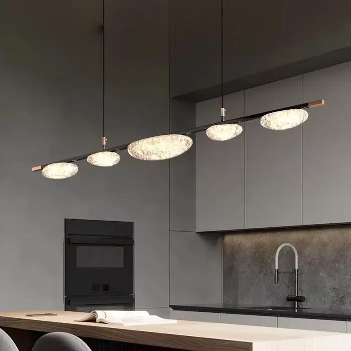 Lampe suspendue de luxe pour restaurant, design créatif, moderne et minimaliste, table à manger, comptoir de bar, salon de thé