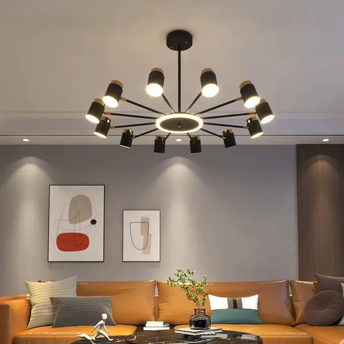 Lustre nordique pour salon, luminaire simple et moderne pour restaurant, chambre à coucher, lampes LED, éclairage intérieur, décoration, lampe de table à manger