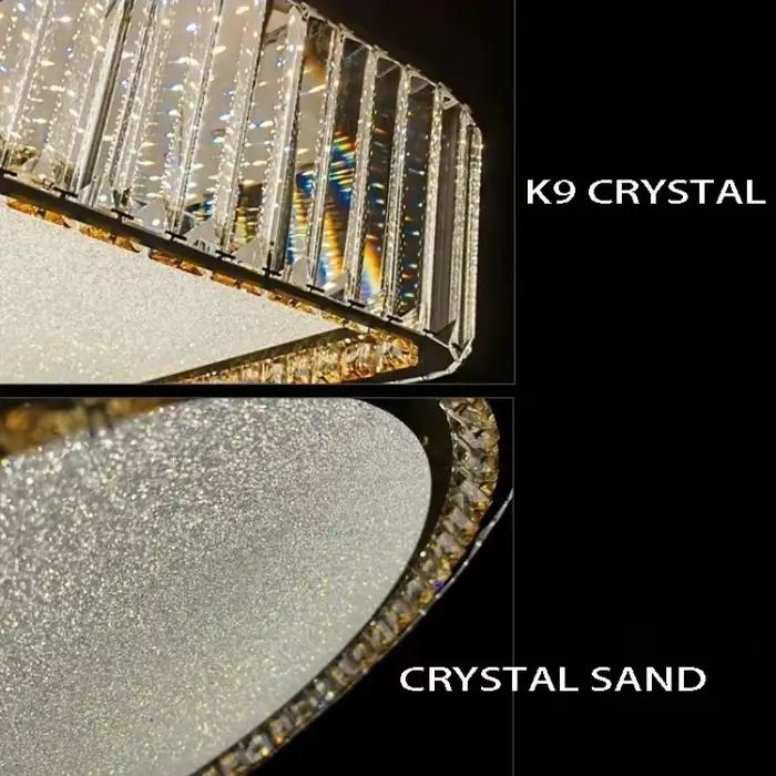 Plafonnier en cristal de luxe, luminaire décoratif de plafond, idéal pour une Villa, une chambre à coucher ou un salon, une salle à manger, une cuisine ou une maison