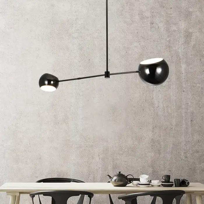 Plafonnier LED Suspendu au Design Artistique Rustique et Minimaliste, Luminaire Décoratif d'Nik, Idéal pour un Loft ou une Chambre à Coucher