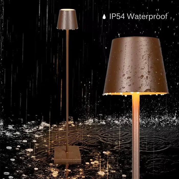Lampe de sol LED portable pour la maison, en aluminium, étanche IP54, sans fil, avec cordon USB, pour salle à manger, hôtel, éclairage décoratif, économie d'énergie