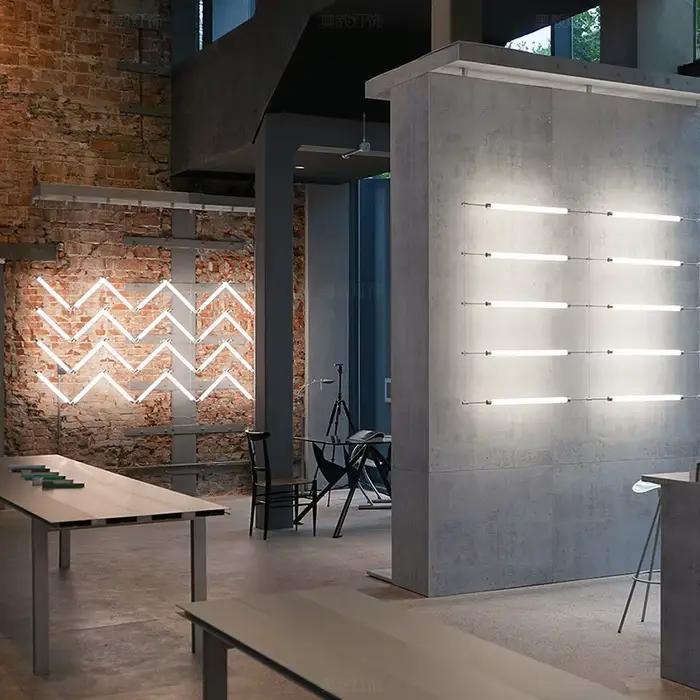 Lustres créatifs modernes de bande de LED, lampe pendante de Mazar, bar simple, réception de bureau, hall d'hôtel, décor à la maison