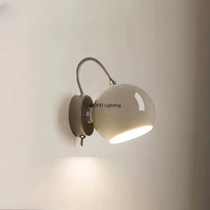 Lampe murale LED minimaliste crème pour couloir d'entrée, escalier, chevet, lecture, salon, décoration intérieure nordique