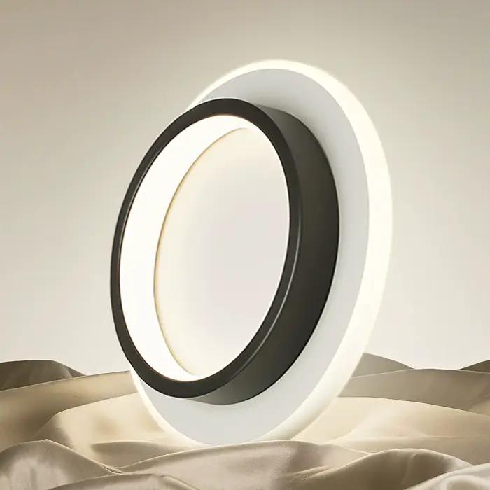 LED allée plafonniers trois couleurs lampe moderne LED plafond lustre balcon entrée escalier décor à la maison luminaires LED Lustre