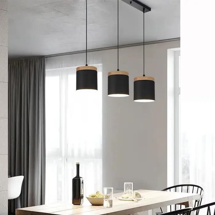 Luminaire suspendu moderne pour table à manger, style nordique, E27, lustre de plafond, restaurant, bar, îlot de cuisine, luminaire décoratif