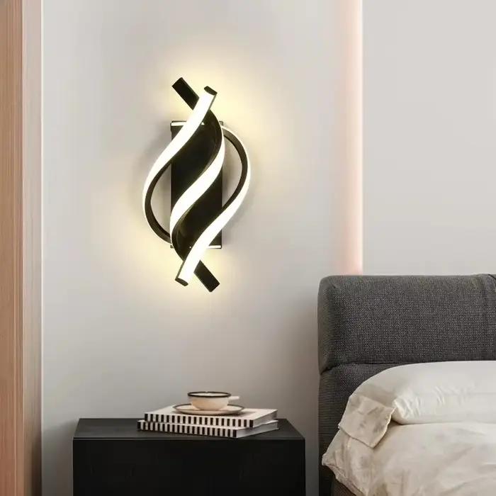 Applique murale LED moderne, luminaire d'intérieur pour chambre à coucher, salon, couloir, escalier, décoration de la maison, appliques murales LED