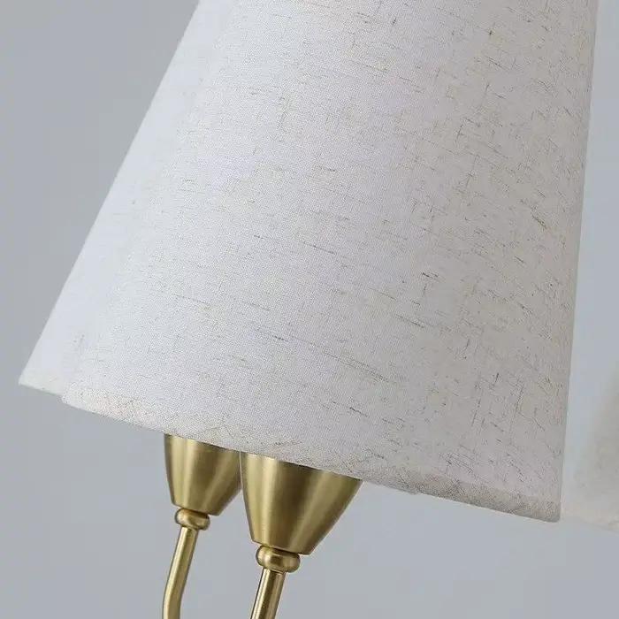 Lampe suspendue de style Mid-Century en bois massif, rétro, avec abat-jour en tissu français, élégante pour salon, salle à manger, chambre principale, lampe de maison modulable