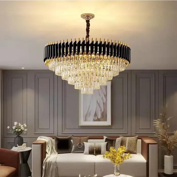 Lustre en cristal moderne pour salon chambre à coucher salle à manger restaurant lumineux élégant occaions spéciales