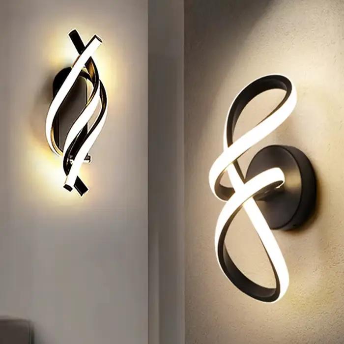 Applique murale LED moderne, luminaire d'intérieur pour chambre à coucher, salon, couloir, escalier, décoration de la maison, appliques murales LED