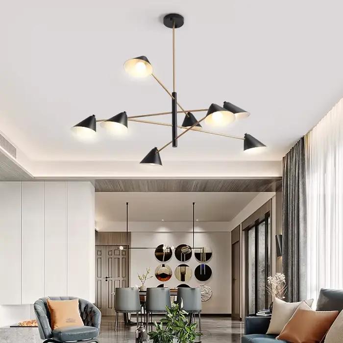 Luminaire suspendu nordique, design créatif et artistique, pour salon, lustre de designer moderne et minimaliste, lampe d'ambiance pour salle à manger