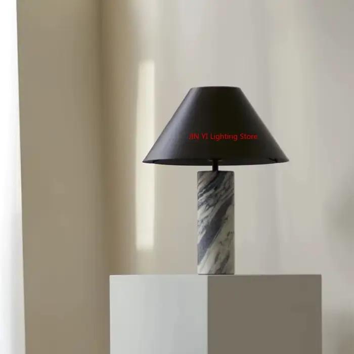Lampe de bureau en marbre italien design créatif minimaliste salon chambre tête de lit atmosphère en marbre naturel lampe de bureau