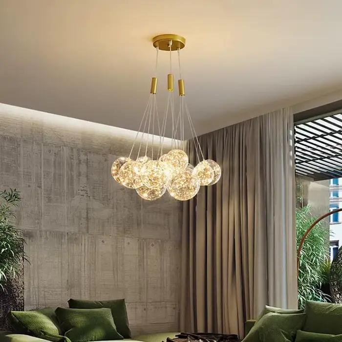 Plafonnier LED pouvez-vous psophila 3/5/9/15, 220V, composé de bulles de verre, éclairage d'intérieur, luminaire décoratif de plafond, idéal pour une salle à manger