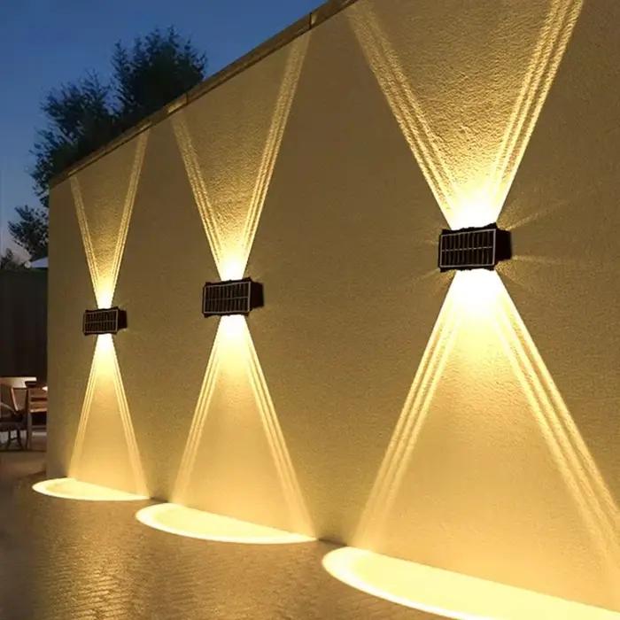 Applique Murale Solaire à LED, Imperméable, Haut et Bas, Éclairage Extérieur, délégations, Cour, Jardin, Décoration