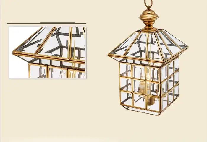Lampe à suspension en bronze antique plaquée cuivre avec abat-jour blanc pour salon étude et chambre d'hôtel style art déco élégante à offrir pour femme occasions spéciales