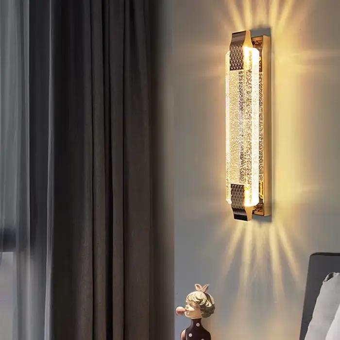 Villa extérieure cour lumière luxe bulle cristal salon applique chambre lampe de chevet étanche extérieur balcon lumière