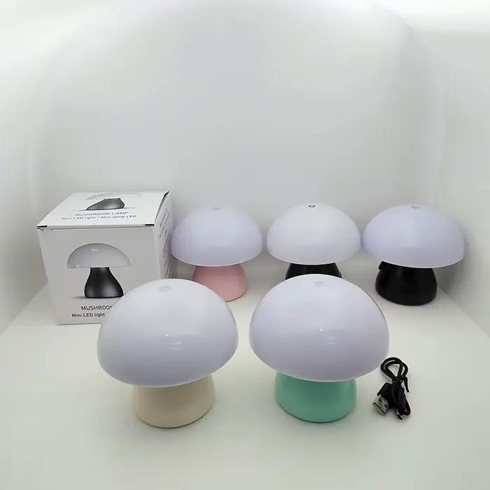 Lampe de Table Led champignon charge tactile bureau café Bar, décoration de chambre d'hôtel, atmosphère créative nordique, petite veilleuse