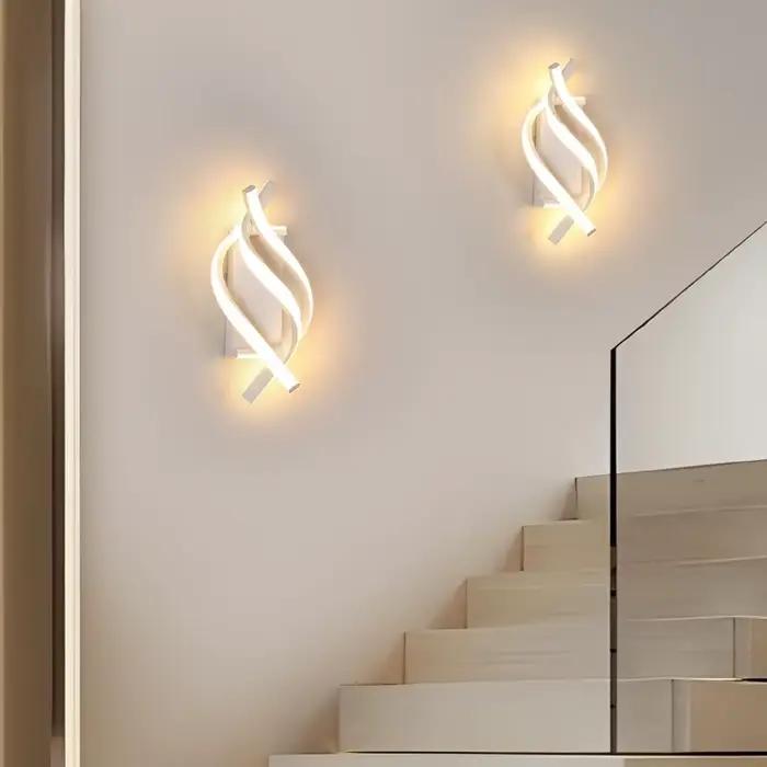 Applique murale LED moderne, luminaire d'intérieur pour chambre à coucher, salon, couloir, escalier, décoration de la maison, appliques murales LED