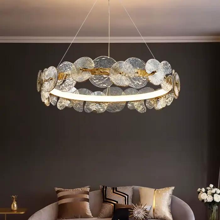 Plafonnier LED Suspendu au Design Moderne, Luminaire Décoratif de Plafond, Idéal pour un Salon, une Chambre à Coucher, une Salle à Manger ou une Cuisine