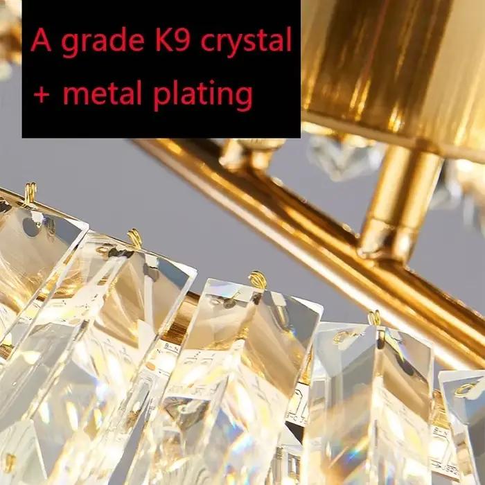 Luminaires de plafond de luxe 2026, lampes à LED modernes en cristal pour chambre à coucher, lustres pour salon, luminaires d'intérieur
