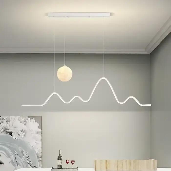 Lustre design moderne, luminaire suspendu simple pour table à manger, salle à manger, cuisine, bar, éclairage intérieur, décoration de la maison, lampe suspendue