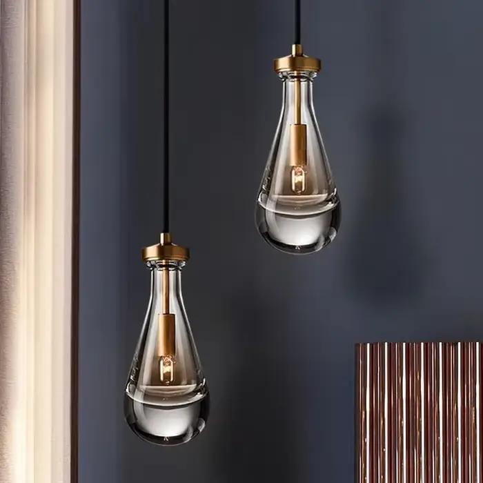 Lustre suspendu moderne en verre 2026, lampe de luxe en laiton pour cuisine, salle à manger, salon, chambre, bar, décoration intérieure
