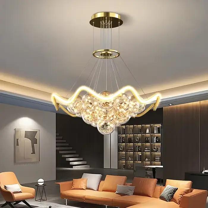 Plafonnier au design nordique créatif moderne, luminaire décoratif d'intérieur, idéal pour un salon, une chambre à coucher ou un restaurant