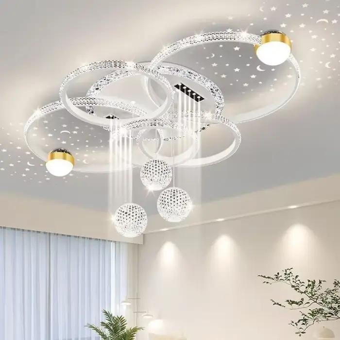 Plafond moderne à LEDs de luxe lustres lampes Design créatif Suspension lampes suspendues articles de décoration pour la maison salon chambre Villa