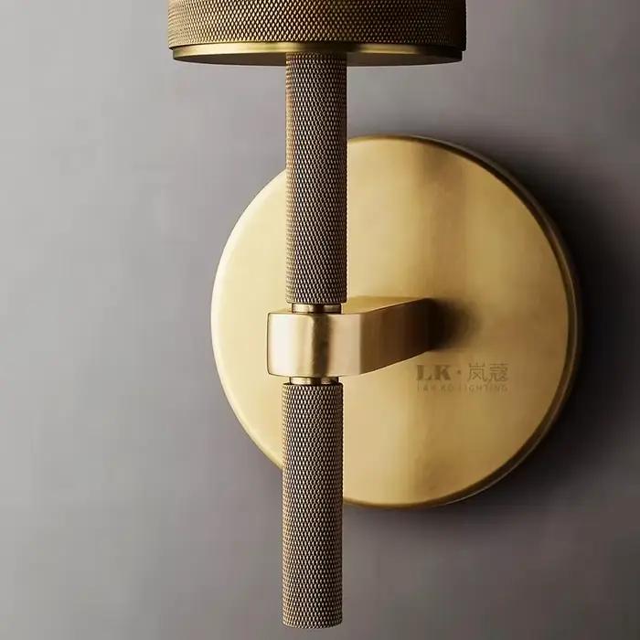Applique Murale Moderne en Laiton de Style Américain, Luminaire Décoratif d'Nik, Idéal pour un Salon, un délégations, des Escaliers ou un oral et