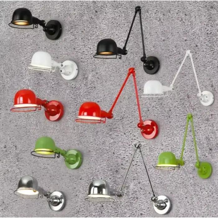 Lampe murale réglable de style industriel nordique classique, applique vintage, éclairage mural E14 LED pour salon et chambre à coucher