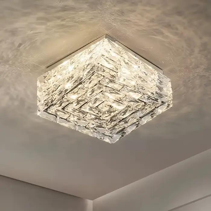 Plafonniers en cristal de luxe lustre conceptions modernes pour salon chambre éclairage intérieur plafonnier décor à la maison luminaire