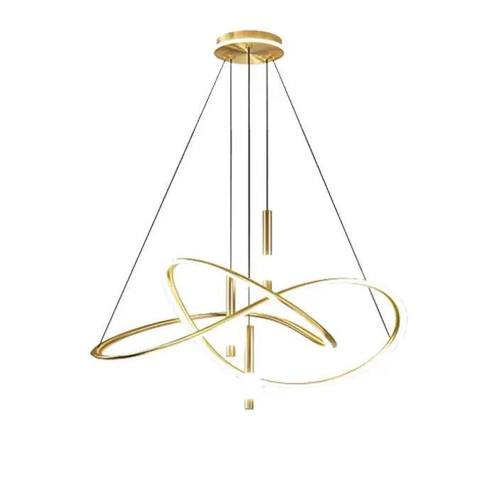 Lampe suspendue design moderne et irrégulière, luminaire décoratif d'intérieur, idéal pour un Restaurant, une Table à manger ou un salon