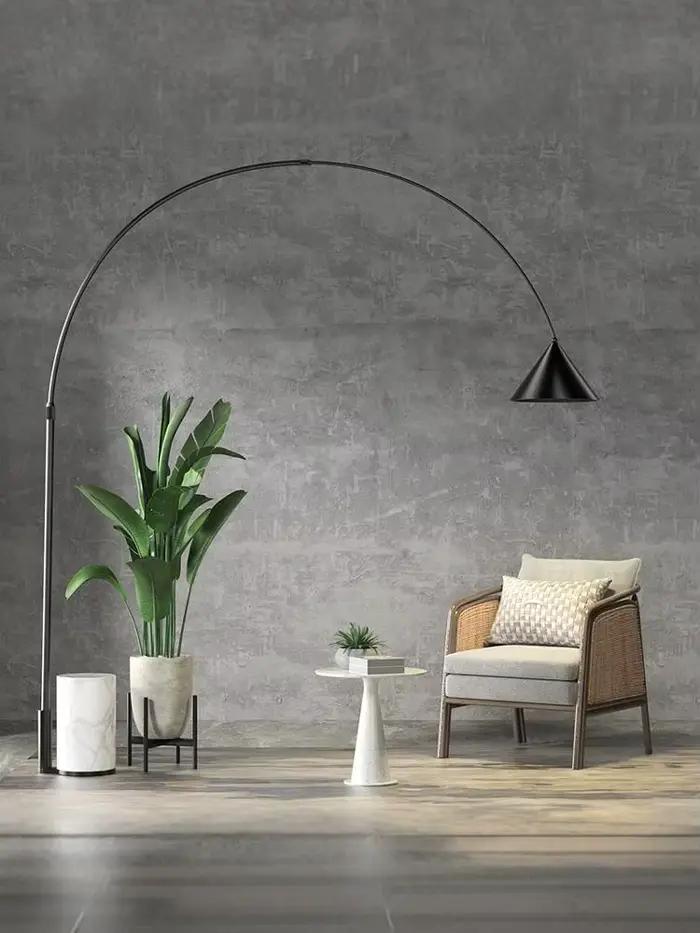 Lampadaire LED en marbre moderne, luminaire décoratif d'intérieur, idéal pour un canapé, une pêche ou une chambre à coucher, une chambre à coucher ou une Villa