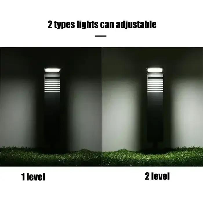 Lumières solaires imperméables extérieures de pelouse LED voie décoration lumière paysage borne solaire alimenté lumières de jardin pour cour passerelle