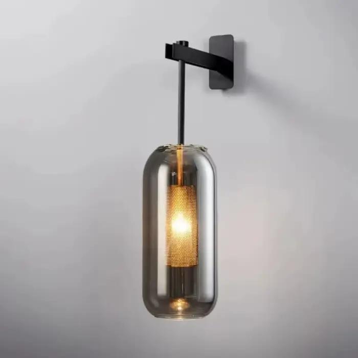 Applique murale moderne luminaire verre chevet hôtel salle de bain fond lampe couloir Luminaire décoration de la maison éclairage or