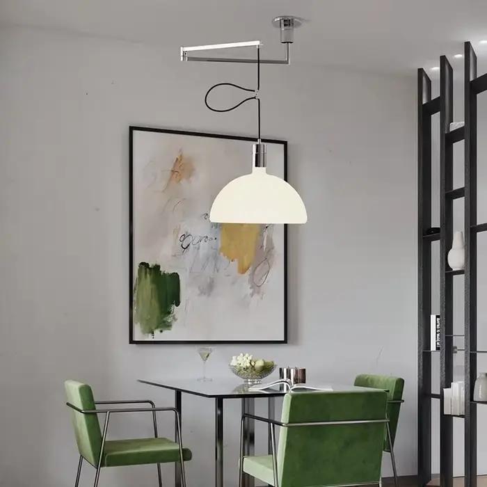 Style minimaliste scandinave suspension réglage rotatif salle à manger suspension lampe d'étude décor maison lustre
