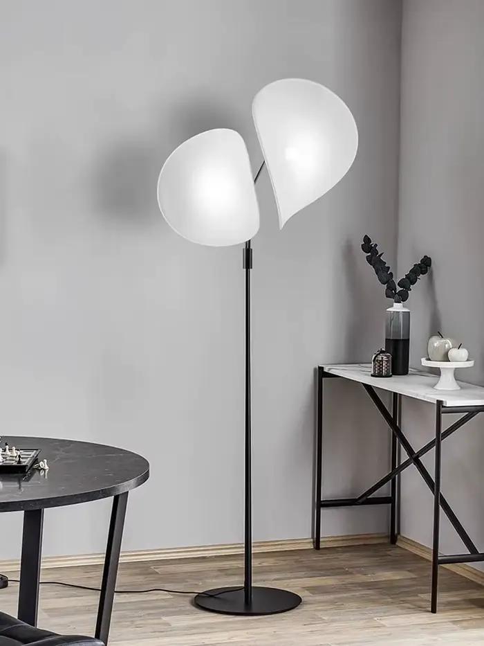 Moderne LED tissu lampadaire concepteur salon lampe d'angle pour Villa salon chambre chevet décor Simple Lumind lampadaires