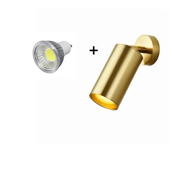 Spot lumineux LED GU10 pour le plafond, éclairage d'intérieur, résistant à 360 °, surface rotative, luminaire décoratif, idéal pour un foyer ou une chambre à coucher, AC 110/220V